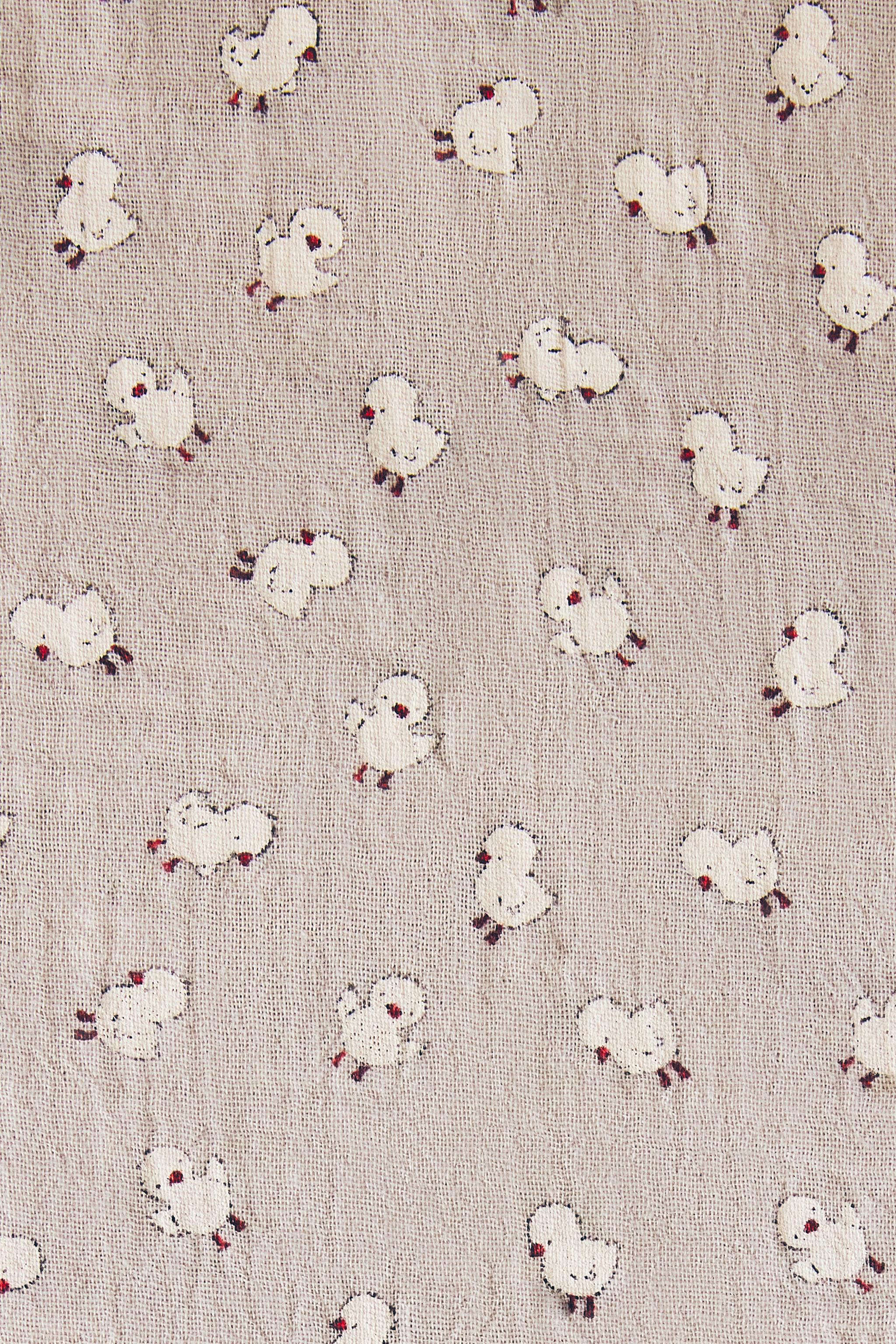 HOUSSE DE COUETTE ENFANT COTON GAZE POUSSINS